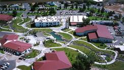 Campus aerial photo.